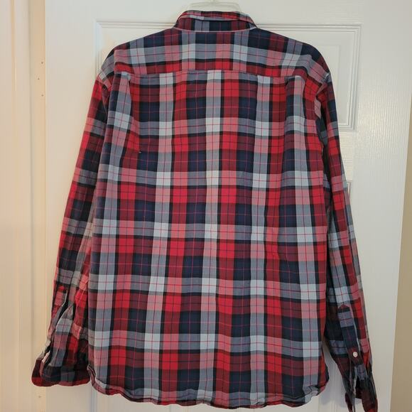 J Crew Mens size XL Slim Button Down Color Plaid Long Sleeve - Picture 6 of 9